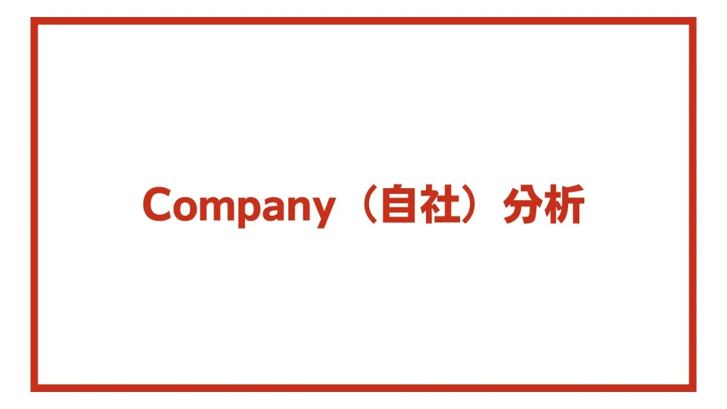 Company（自社）分析