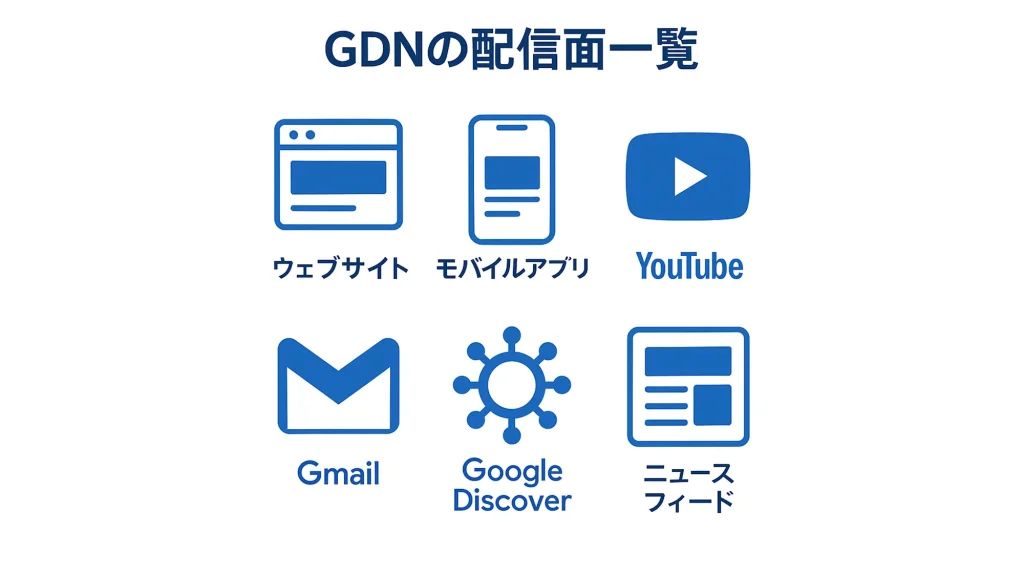 GDNの配信面一覧
