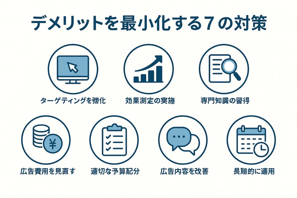 デメリットを最小化する7つの対策