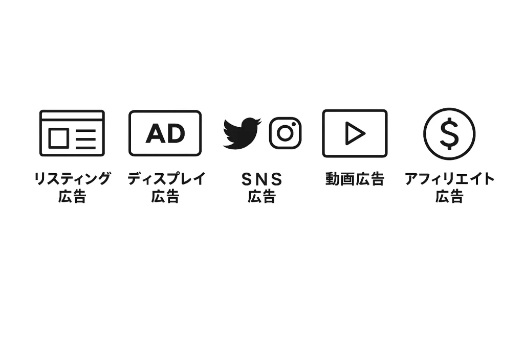 Web広告の種類のアイコン